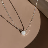 Mothers Milk Sequin Necklace - Sterling Silver