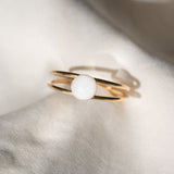 Mothers Milk Double Band Circle Ring - 14k Gold Filled