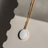 Mothers Milk Oval Necklace - 14k Gold Filled