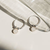 Cremation Huggie Hoop Earrings - Sterling Silver