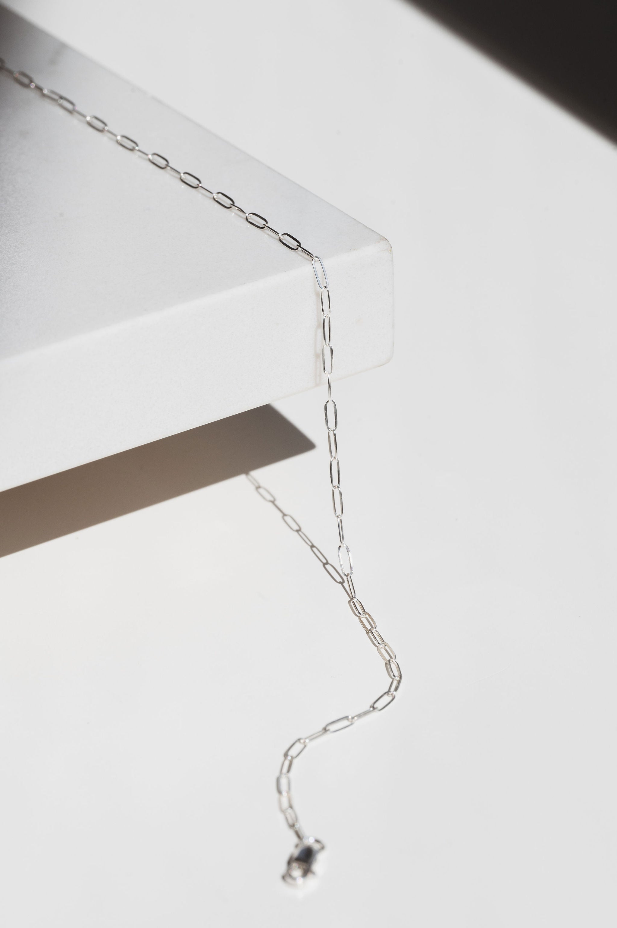 Stapler Chain Staple Chain Necklace- Sterling Silver – Gems and Juniper