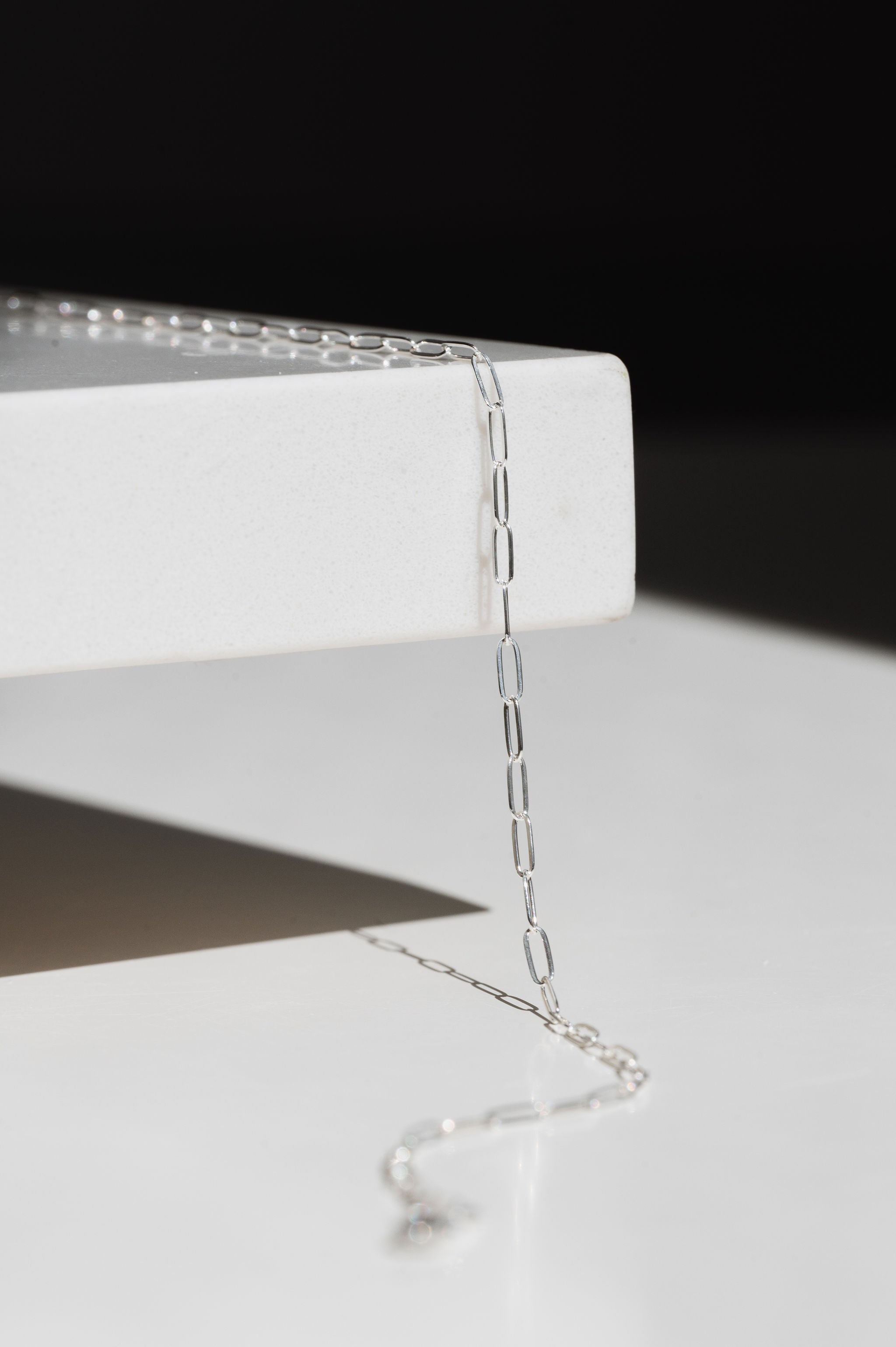 Staple Chain Necklace- Sterling Silver – Gems and Juniper