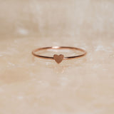 Heart Ring - 14k Rose Gold Filled