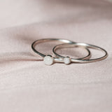 Cremation Small Circle Ring - Sterling Silver