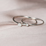 Cremation Dainty Ring - Sterling Silver