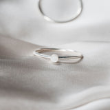 Cremation Small Circle Ring - Sterling Silver