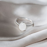 Cremation Large Oval Ring- Sterling Silver