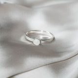 Cremation Thick Band Ring - Sterling Silver