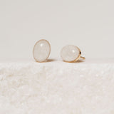 Mothers Milk Oval Stud Earrings - 14k Gold Filled