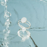 Mothers Milk Double Band Oval Ring - Sterling Silver