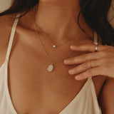Cremation Oval Necklace - 14k Gold Filled