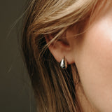 Raindrop Silver Studs - Sterling Silver