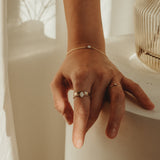Cremation Roped Oval Ring - 14k Gold Filled