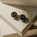 Men's Cremation Cufflinks - Antique Silver