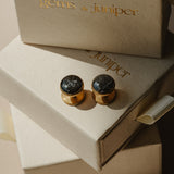 Men's Cremation Cufflinks - Antique Gold