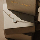 Cremation Skinny Figaro Necklace - Sterling Silver