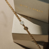 Cremation Thick Marine Chain Bracelet- 14k Gold Filled