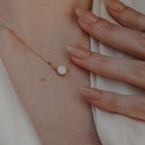 Cremation Sequin Chain Necklace - 14k Gold Filled