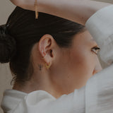 Gold Leaf Hoops - 14k Gold Filled