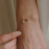 Cremation Charm Bracelet - 14k Gold Filled