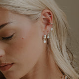 Mothers Milk Drop Fish Hook Earrings- Sterling Silver