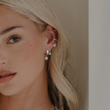Cremation Drop Fish Hook Earrings - Sterling Silver