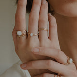 Mothers Milk Small Oval Ring - 14k Gold Filled