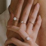Cremation Small Oval Ring - 14k Gold Filled