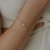 Mothers Milk Figaro Chain Bracelet- 14K Solid Gold