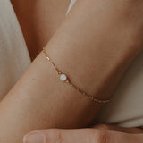 Cremation Box Clip Chain Bracelet- 14K Solid Gold