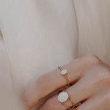 Cremation Roped Oval Ring - 14k Gold Filled
