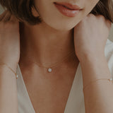 Cremation Cable Chain Necklace - 14K Solid Gold