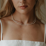 Skinny Freshwater Pearl Choker - Sterling Silver