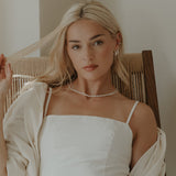 Skinny Freshwater Pearl Choker - Sterling Silver