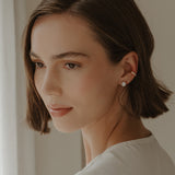 Cremation Oval Stud Earrings - 14k Gold Filled