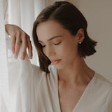 Cremation Oval Stud Earrings - 14k Gold Filled