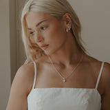 Mothers Milk Oval Crown Necklace- Sterling Silver