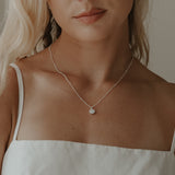 Cremation Necklace - 8mm Pendant Sterling Silver