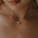 Mothers Milk Sequin Necklace - Sterling Silver
