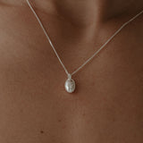 Forget-Me-Not Cremains Urn Necklace - Sterling Silver