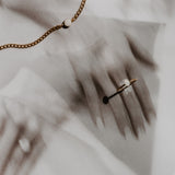 Cremation Roped Oval Ring - 14k Gold Filled