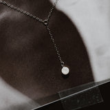Cremation Drop Necklace - Sterling Silver
