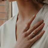 Cremation Thick Band Ring - Sterling Silver
