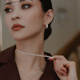 Valentino Heart Chain Necklace - Sterling Silver