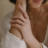 Solitaire Diamond Ring - 14k Gold Filled