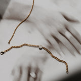 Cremation Thick Marine Chain Bracelet- 14k Gold Filled