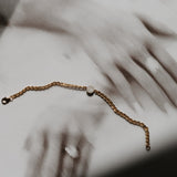 Cremation Thick Marine Chain Bracelet- 14k Gold Filled