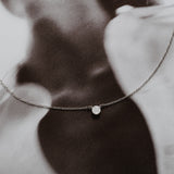 Cremation Skinny Figaro Necklace - Sterling Silver