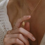 Forget-Me-Not Cremains Urn Necklace - 14k Gold Filled