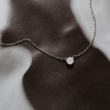 Cremation Skinny Figaro Necklace - Sterling Silver
